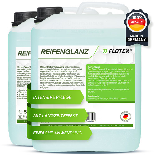 Flotex 2x5l reifenglanz gummi - reifenglanz,